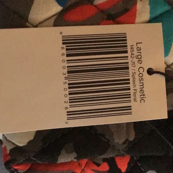 New Vera Bradley Large Cosmetic Bag,  Brand new with tags. 12 X 6 1/2” - Picture 6 of 7